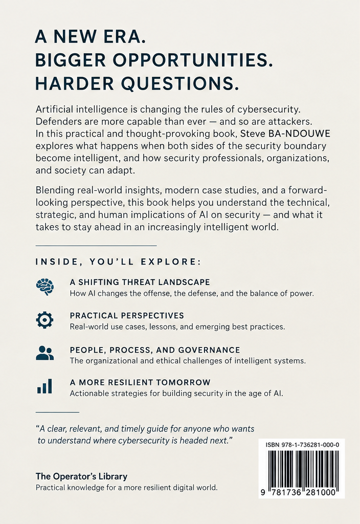 BACK COVER: Security in the Age of AI