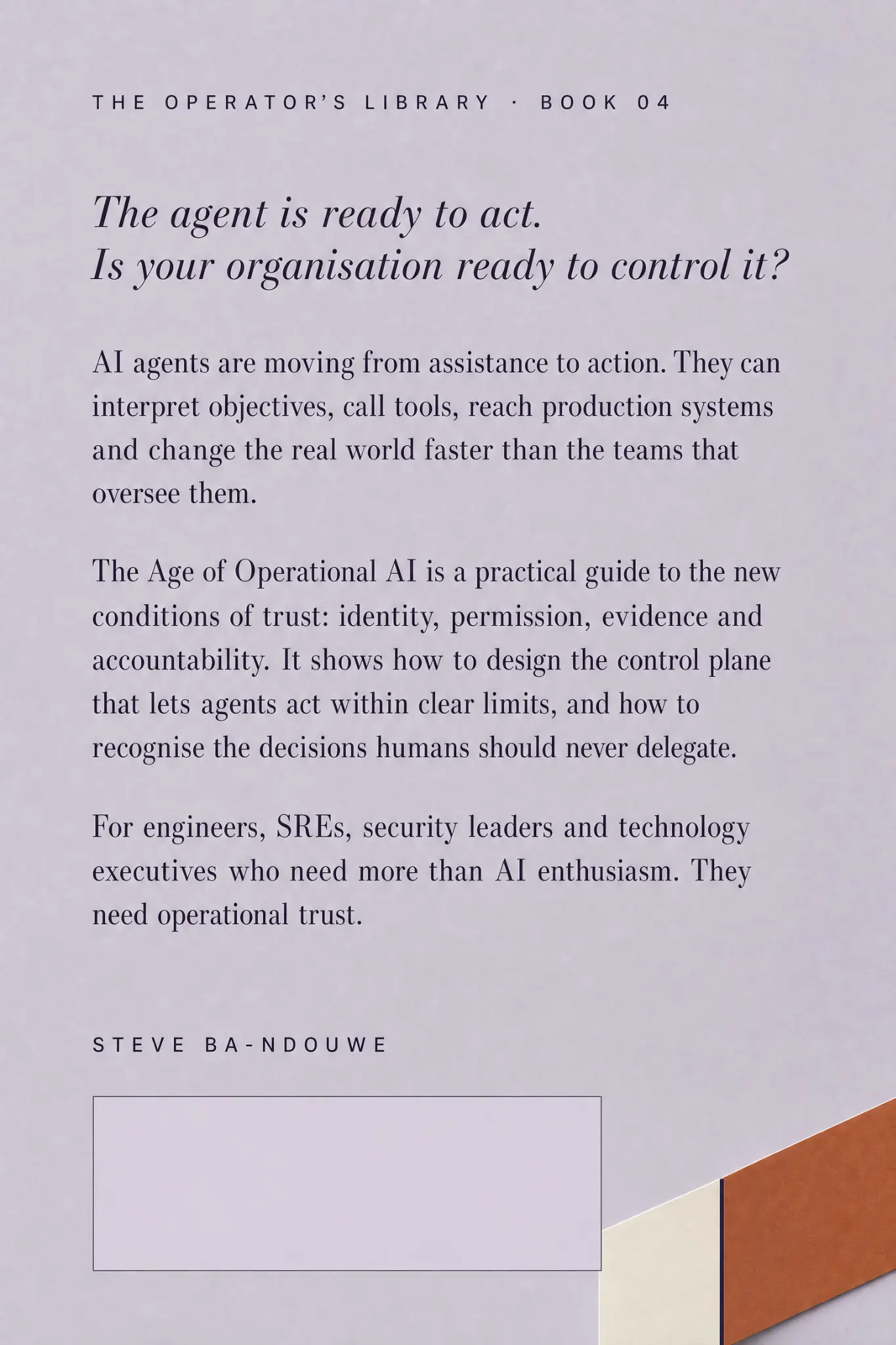 BACK COVER: The Age of Operational AI